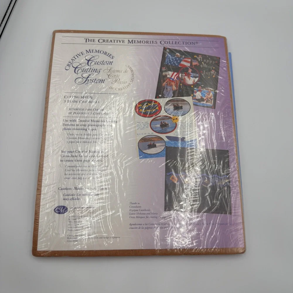 Creative Memories Custom Cutting System Oval Patterns & 13x13 Mat New Scrapbook